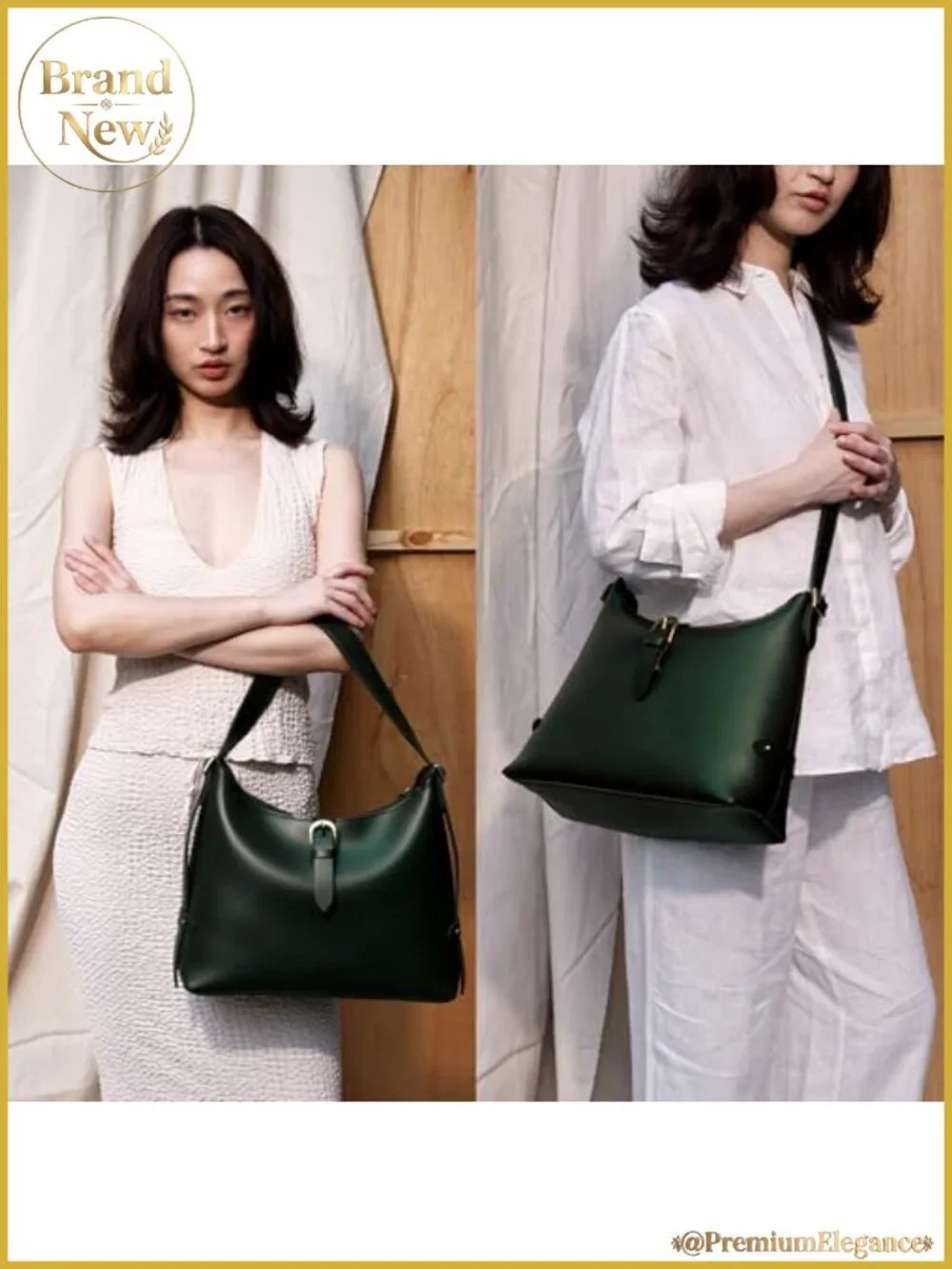 Vegan Leather Hobo Bag Women Shoulder Purse Crossbody Satchel Under Arm Handbag
